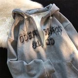 Embroidery Sweatshirts Women New Plus Size Hoodies Women Y2k Casual Clothes Teens Vintage Retro Winter Women