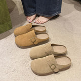 Thick-Bottomed Bag Head Half Slippers Women's New Autumn 2025 New Fashion Soft Bottom Comfortable Anti-Slip Ken