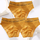 Lace Sexy Women's Panties Finetoo Mid-waist Temptation Transparent Hollow Out Underwear Female Underpants Briefs