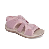Summer New Beach Sandals Velcro Velcro Round Head Slope Heels Large Size