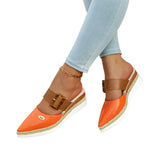 Bleed-Up Head Behind The Empty Sandals Slope And Light Hemp Rope Clasp Women's Shoes Thick-Soled Cool