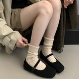 Wind Temperament Light Mary Jane Shoes 2025 Winter Explosion Elegant Mary Jane Women Shoes Coarse Heel Anti-Slip Single