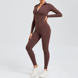Zingj Long Sleeve Yoga Suit High Intensity Fitness Exercise Tiset 10041-Outfit