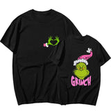 High Street Style Trend Summer Lovers Wear Green Printed Round-Neck Short-Sleeved Shirt T-Shirt