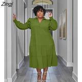 Size 5XL Women Shirt Dress Solid Color Turn-down Collar Summer Midi Dress Lady Casual Loose Irregular Beach Dress