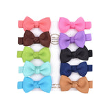 Cute Mini Bowknots Hair Clips For Baby Girls Colorful Ribbon Boutique Barrettes Hairpin Headwear Kids Hair