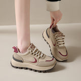 Casual Sneakers Women 2025 Autumn New Korean Version Of The Thick-Sed Forrest Shoes Student Running