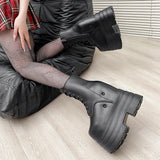 High Shoes Cos One Thick Sole Height Martin Boots Small Size Summer Exhibition Loose Cake Thick Soles