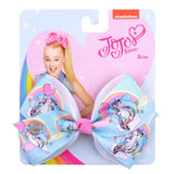 Bows Jojo Siwa Rainbow Printed Knot Ribbon Bow For Girls Handmade Boutique Hair Clip Children Hair