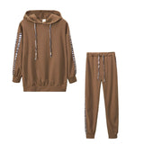 Autumn Wish Women's Clothing Hot Fashion Casual Sweatwear Lady Two Sets Of