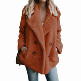 Women Winter Teddy Coat Female Warm Faux Fur England Coat Casual Oversized Soft Fluffy Fleece Jackets