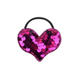 lot Cute Rainbow Solid Sequins Hair Band For Girls Star Heart Crown Elastic Rope Ponytail Holder Headband Hair