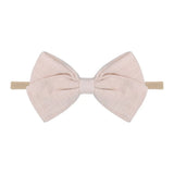 Cute Baby Headband For Girls Elastic Rope Turban Bows kids Stretch Princess Solid Hair Bands Headwear Hair