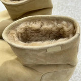 Matcha Green Snow Boots Fur Boots One In Autumn And Winter New Short Boots Round Head Flat Bottom Martin Boots Female