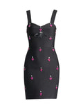 Spring 2025 New Fashion Sexy Diamond Inlay Splicing Design Sense Of The Body Sling Bag Hip Dress