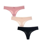 Women's Cotton G-String Thong Panties String Underwear Women Briefs Sexy Lingerie Pants Intimates Ladies Solid