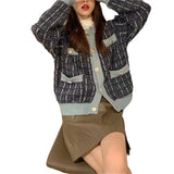 Zingj And Winter New Style Small Sweet Wind Knitting Cardigan Female Gentle Wind Soft Waxy Sweater Coat Senior Feeling Outside Build Long-Sleeved Jacket-Outfit