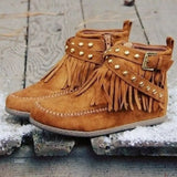 Women's Boots 2025 Autumn And Winter 2025 New Large-Size Rivet Flat Bottom Tuxedo Boots