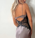Cut Out Lace Prom Dress Evening Dress Vacation Party Dress