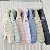 Autumn And Winter New Light Down Jacket Female Short Style Hooded Gourd Style Hooded Pressure Line Slim Inner Bladder Coat Tide-Outfit