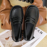 Zingj Jane Shoes Women 2024 Spring And Autumn New British Wind A Foot Pedal Small Leather Shoes Women With Retro Single Shoes Women-Outfit