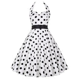 Print Vintage Dress Women 2021 Summer Pin Up Sundress 50s 60S Rockbility Robe Femme Sexy A-Line Party Dress Vestidos