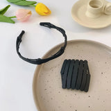 New Women Girls Portable Stretch Fold Hairbands Sweet Headband Convenience Hair Hold Hoop Decorate Fashion Hair