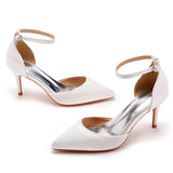 Cm Fine Heel Plus-Size Sandals Banquet Women's Shoes High-Heeled Sandals High-Heeled Sandals Satin Dress Long Skirt