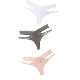 Set Women Sexy Lace Panties Transparent Low-waist Underpant Hollow Out Thong Female Seamless G-string Underwear