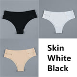 Seamless Underwear Silk Women's Plain Color Panties Lady Invisible Underpants Girls Briefs Smooth Panty Sexy