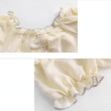 Women Summer Korean Style Sweet Fashion Streetwear Slim All-match Holiday Comfortable Cropped Party Girls Kawaii