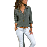 Women's Loose Lapel Long Sleeve