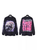 Star Long-Sleeved T-Shirt Men's Ins Street Fashion T-Shirt Autumn And Winter Loose Casual Pure Cotton Bottom
