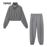 2021 Two Piece Sets Woman Tracksuit Tops+pants Casual Outfit ensemble femme clothing set dresy