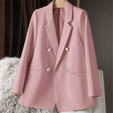 And Autumn Small Suit Jacket Women 2025 New Korean Version Of Loose Leisure Net Red Coffee-Color Suit Women's