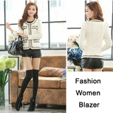 Blazers Feminino 2019 Autumn Paillette Lady Jackets and Coats Blaser Femme Chaqueta Mujer Jaqueta Feminina Black