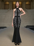 Fashion Dress Women 2025 Spring New Fashion Sexy Hanging Neck Design Feel Bodyd And Hip
