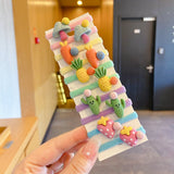 Children Cute Cartoon Fruit Elastic Hair Bands Girls Baby Lovely Rubber Bands Ponytail Holder Kids Hair
