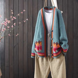 cardigan women's jacket loose Korean style lazy wind outside knit sweater autumn winter new