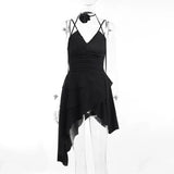 Pleated V-Neck Suspender Dress In Summer, The New Niche Design Feels Sweet And