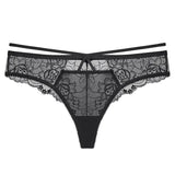 New Women Lingerie G String Lace Underwear Femal Sexy T-back Thong Sheer Panties Hollow Out Hot Sale Transparent