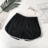 Simple Women Casual Shorts Patchwork Body Fitness Workout Summer Shorts Female Elastic Skinny Slim Beach Egde Short