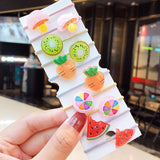 New Girls Cute Cartoon Fruits Elastic Hair Bands Kids Ponytail Holder Scrunchie Rubber Band Fashion Hair