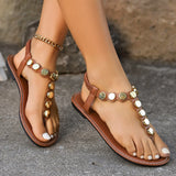 Zingj Toe Flat Sandals Women Wear 2024 Summer Korean Fashion Beach Beach Women's