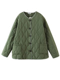 2022 New Loose Long Sleeve Cotton Coats Fashion Casual Button Pocket Winter Jacket Women Basic Light Warm Female