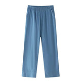 Women's 2025 New Double Flamingo Comfortable Linen And Suit Dress + Pants Set