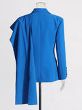 Australian Show High-End Feel Top 2025 Summer New Splicing Ribbon Design Slim Slimming Blazer