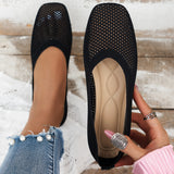 Zingj Mesh Single Shoes Women 2024 Summer Wear Shallow Mouth Breathable A Foot Pedal Mother Shoes Working