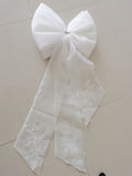 Seperate Ivory Organza Bow Appliques Wedding Dress Knots White Removeable Bride Dresses Knots With
