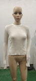 Zingj / Summer 2023 New Hot Selling Long-Sleeved Round Collar Thin Breathable Knit-Outfit